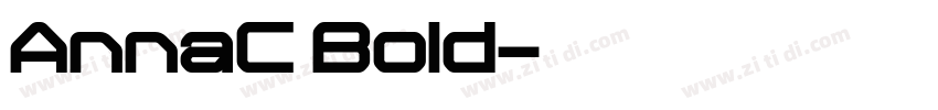 AnnaC Bold字体转换